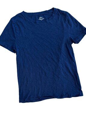 J.Crew Vintage Cotton Navy Tee Size Small